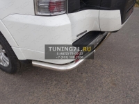 Защита задняя (центральная) 60,3 мм Mitsubishi Pajero IV 2014